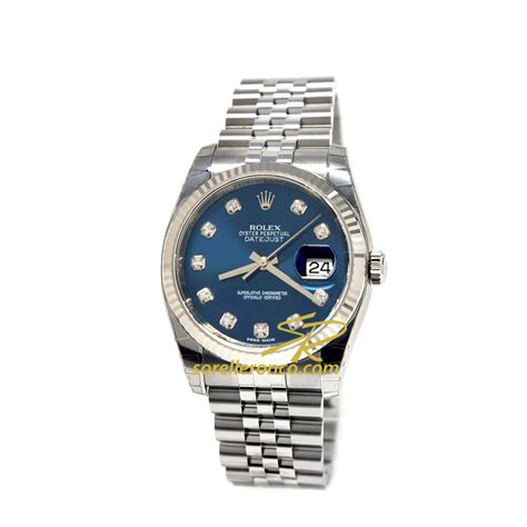 rolex acciaio donna quadrante blu|orologi rolex prezzi.